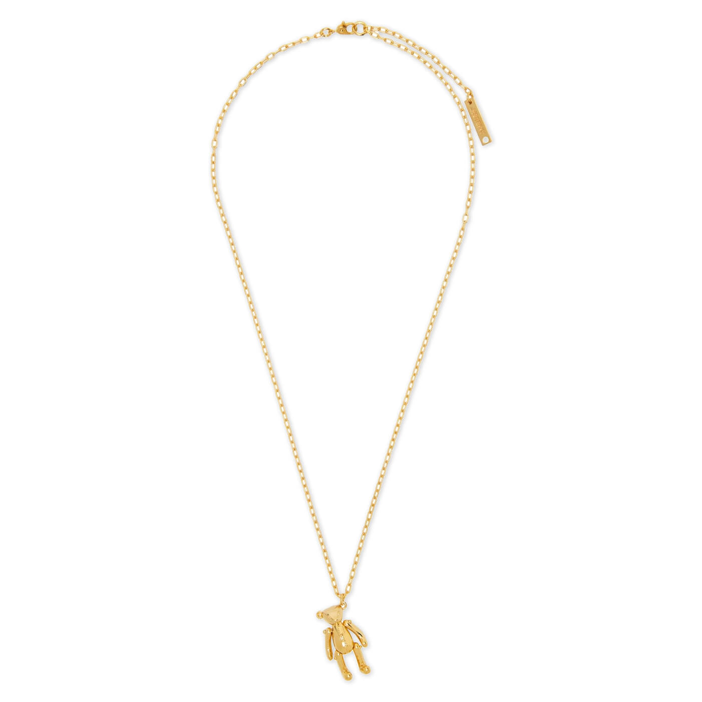 Teddy Bear Charm Necklace - Gold – Feature