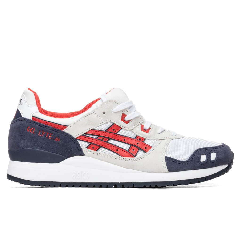 Asics gel lyte iii red clearance white