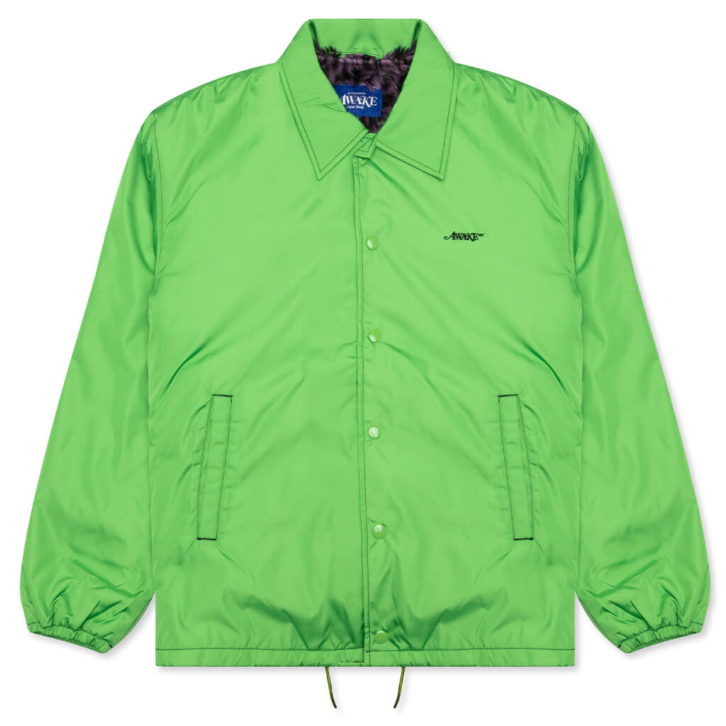 Neon green coach jacket Clearance