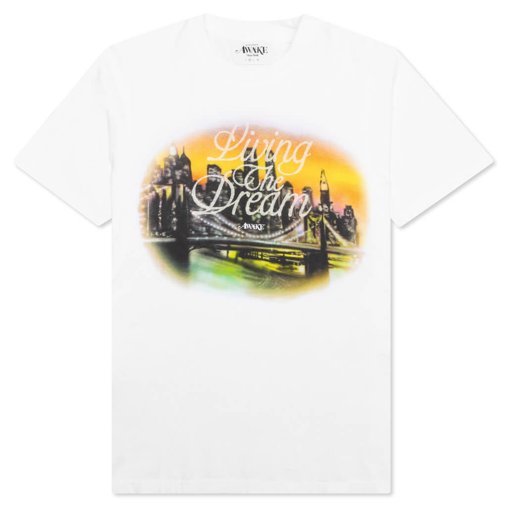 Awake Living The Dream Tee - White