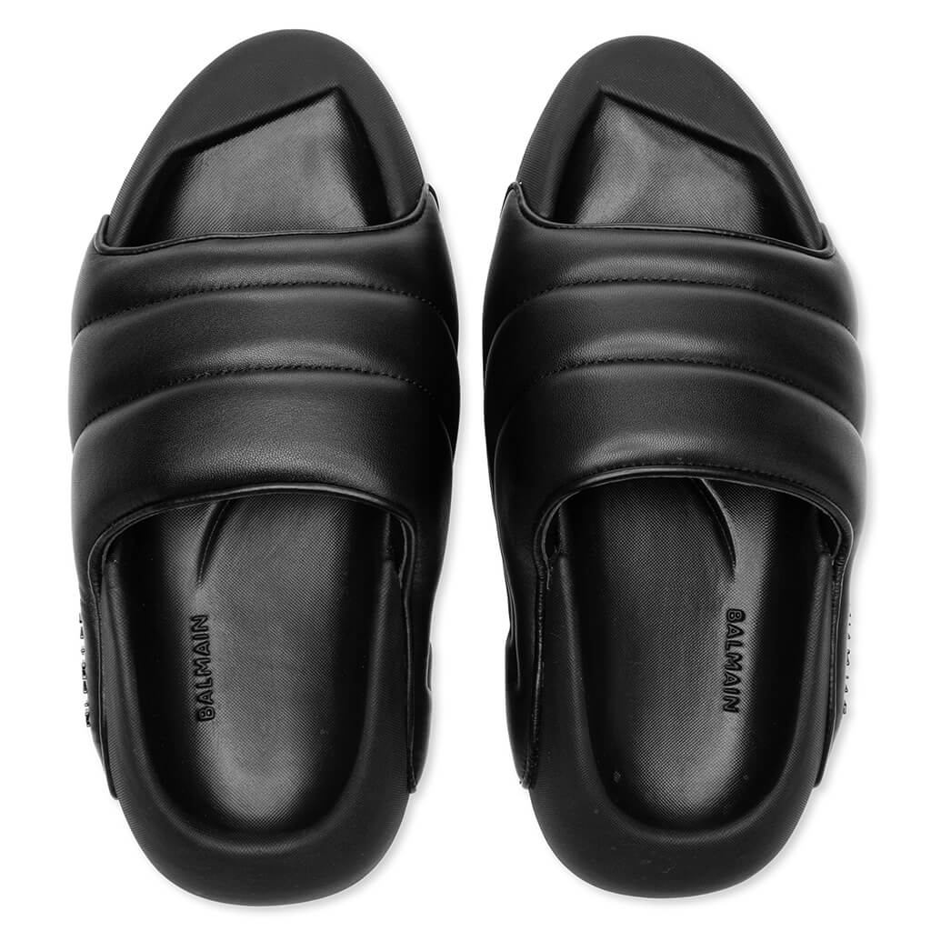 Balmain 'b-it' quilted leather slides - 靴・シューズ