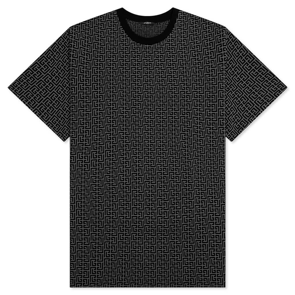 Balmain Monogram T-Shirt Black