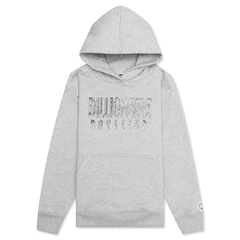 Kid's BB Straight Font Hoodie - Heather Grey