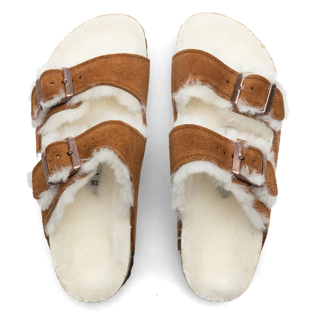 ★美品★ BIRKENSTOCK ムートン アリゾナ SHEARLING 39 レディース ナロー アリゾナ ムートン - ミンク – Feature