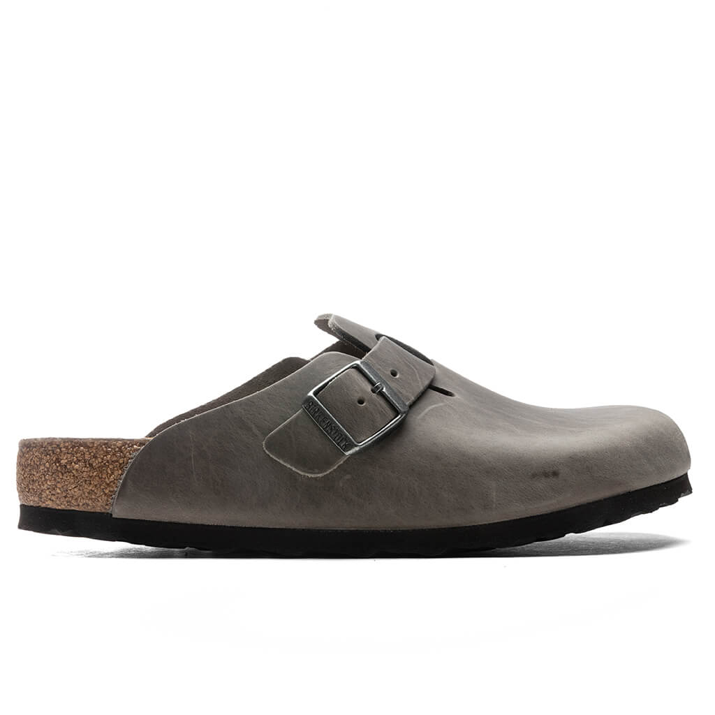 Birkenstock Boston Soft Footbed iron oiled leather