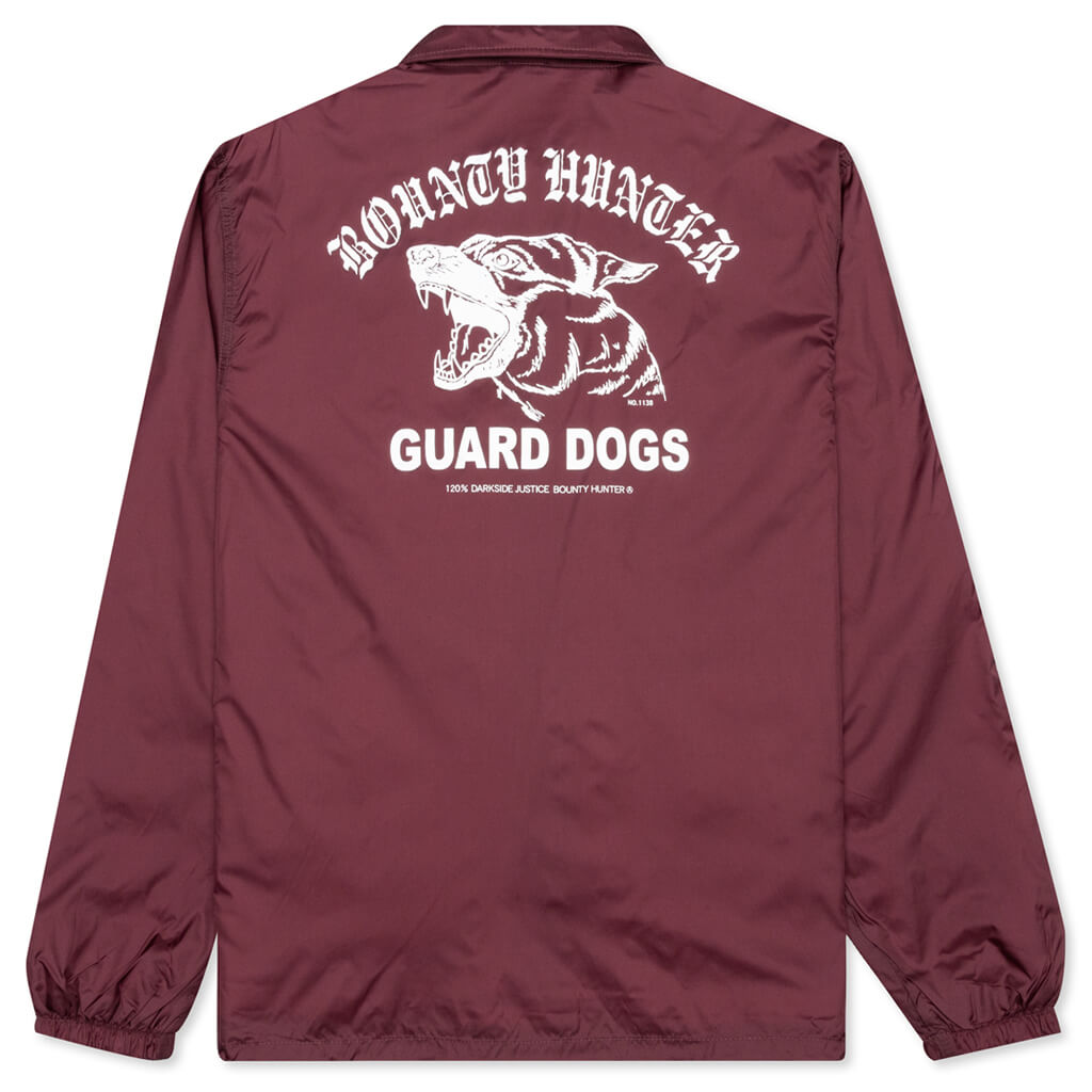 Guard Dogs Coach Jacket - Burgundy – Feature