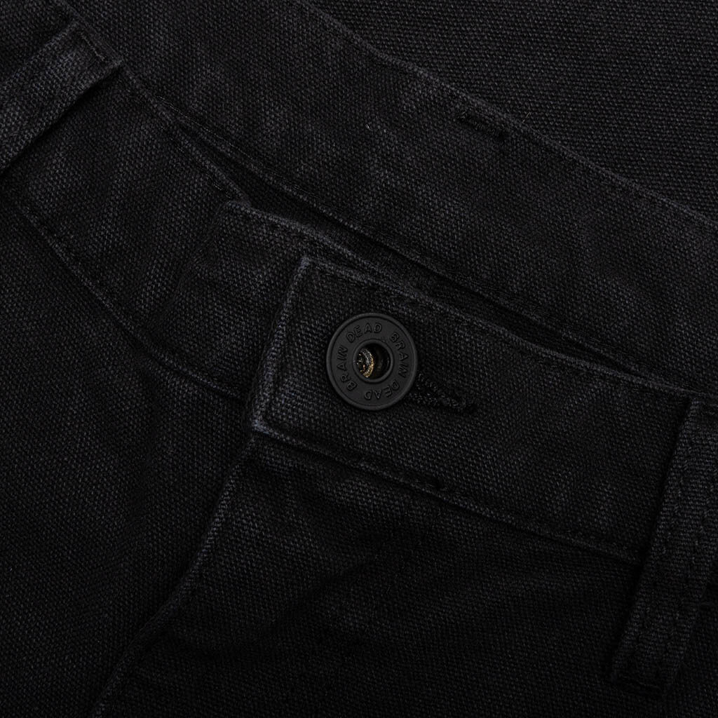 Double Knee Utility Pant - Washed Black