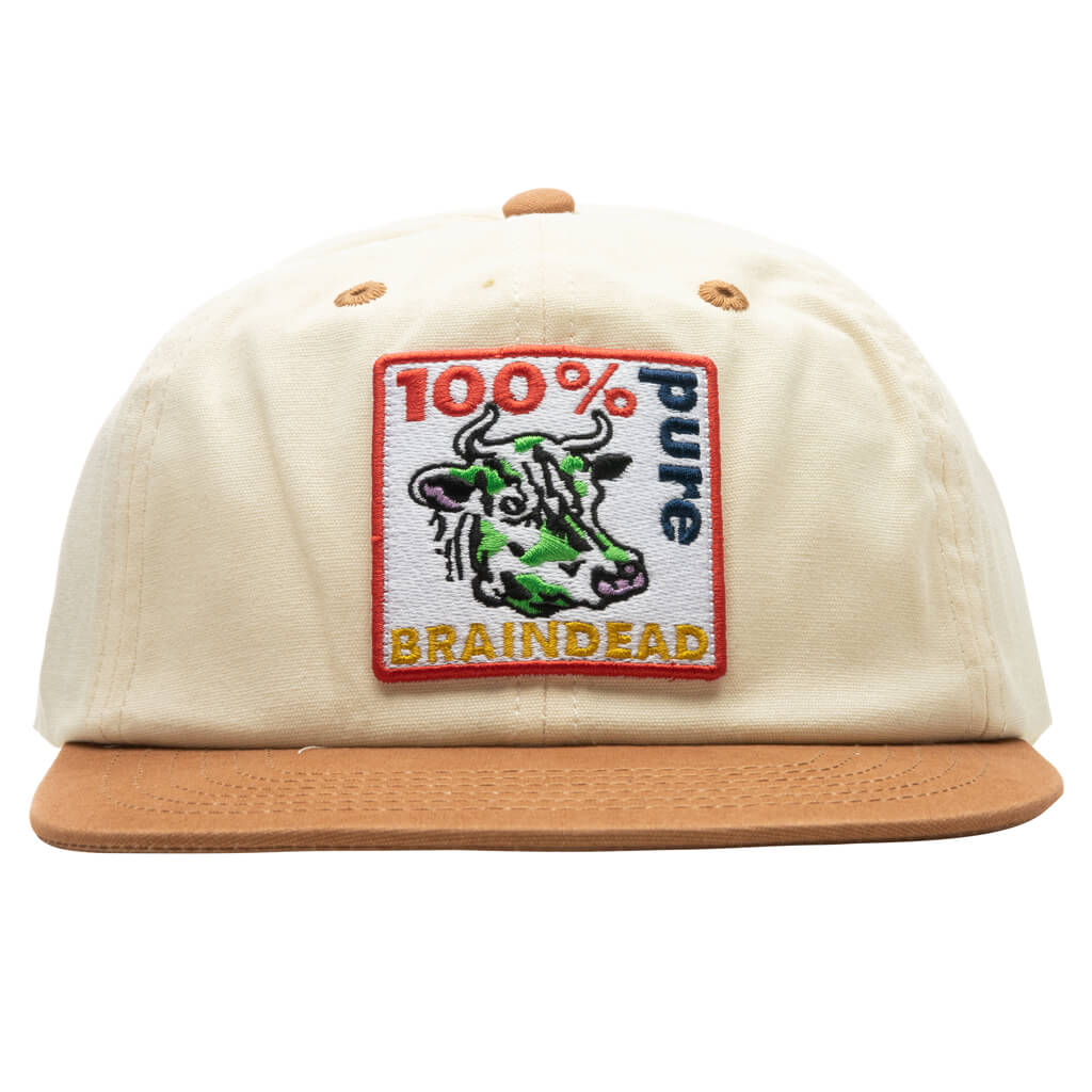 Pure Cow 6 Panel Cap - Cream – Feature