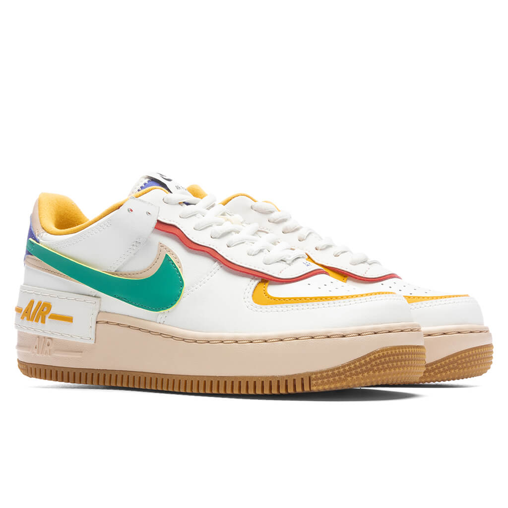 Nike Air Force 1 Shadow White Yellow Red Blue Green Purple CI0919-118 Size  11.5W