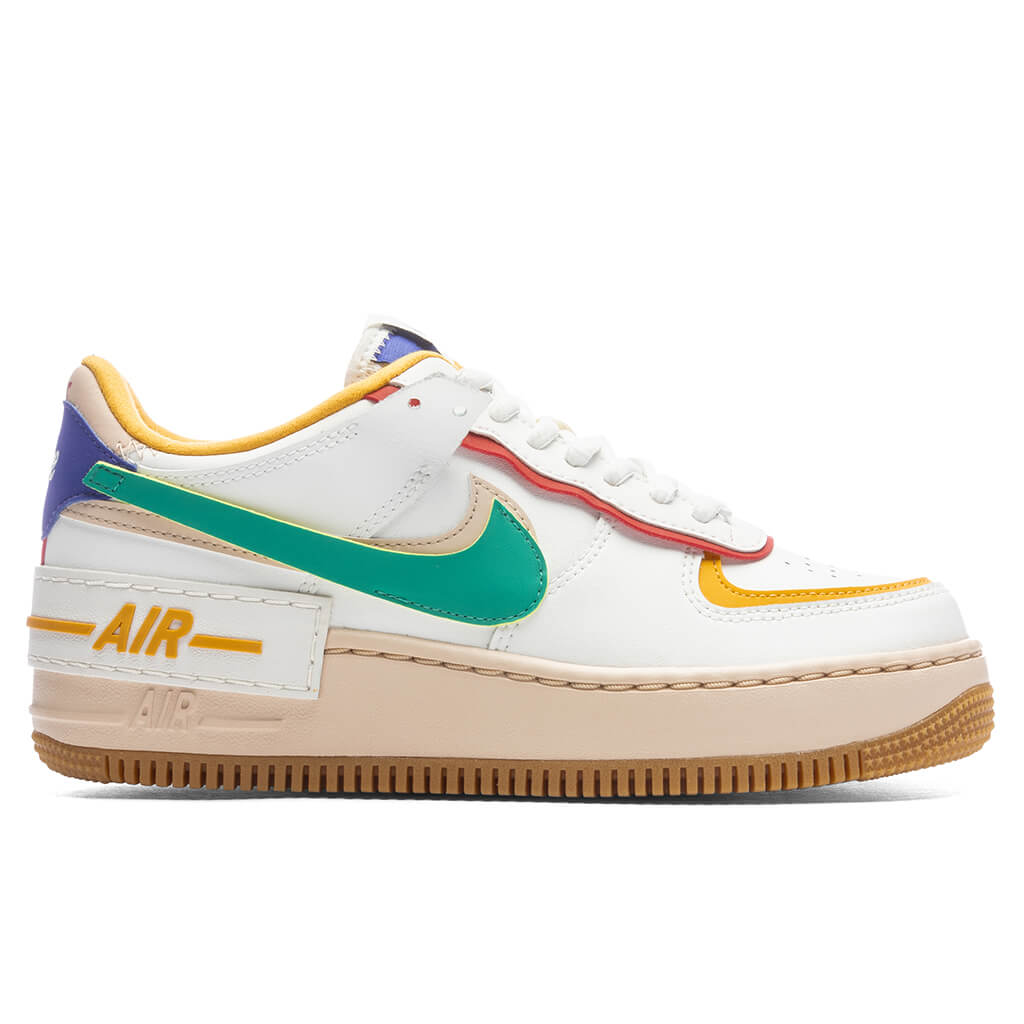 Nike Air Force 1 Shadow White Yellow Red Blue Green Purple CI0919-118 Size  11.5W