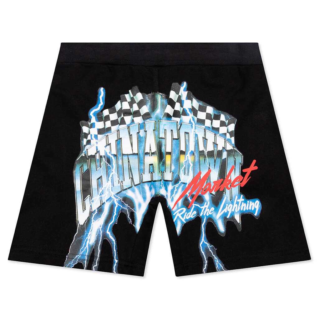 Chinatown Thunder Sweatshorts Black Feature