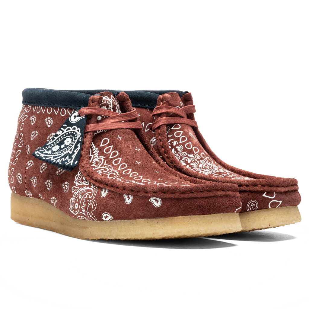 Wallabee Boot - Brick Paisley – Feature