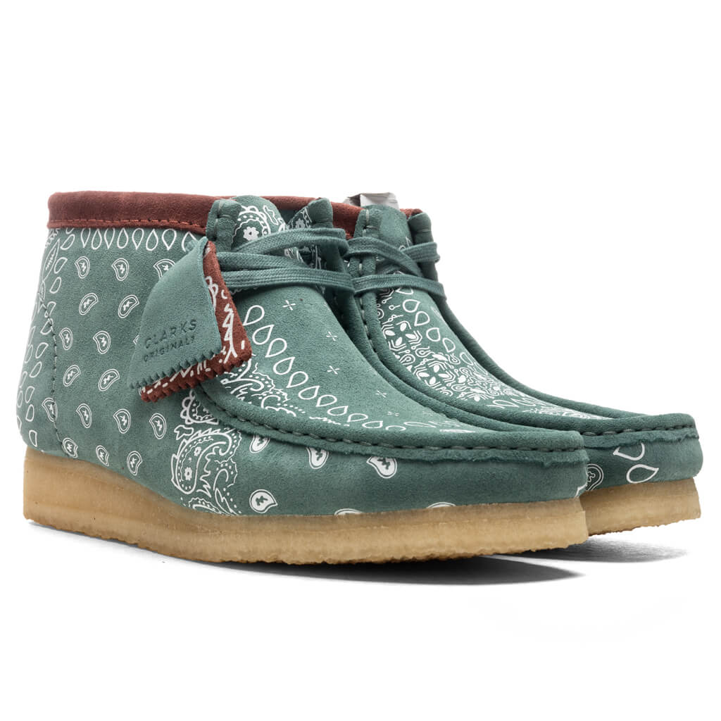 Wallabee Boot - Green Paisley – Feature display picture 1