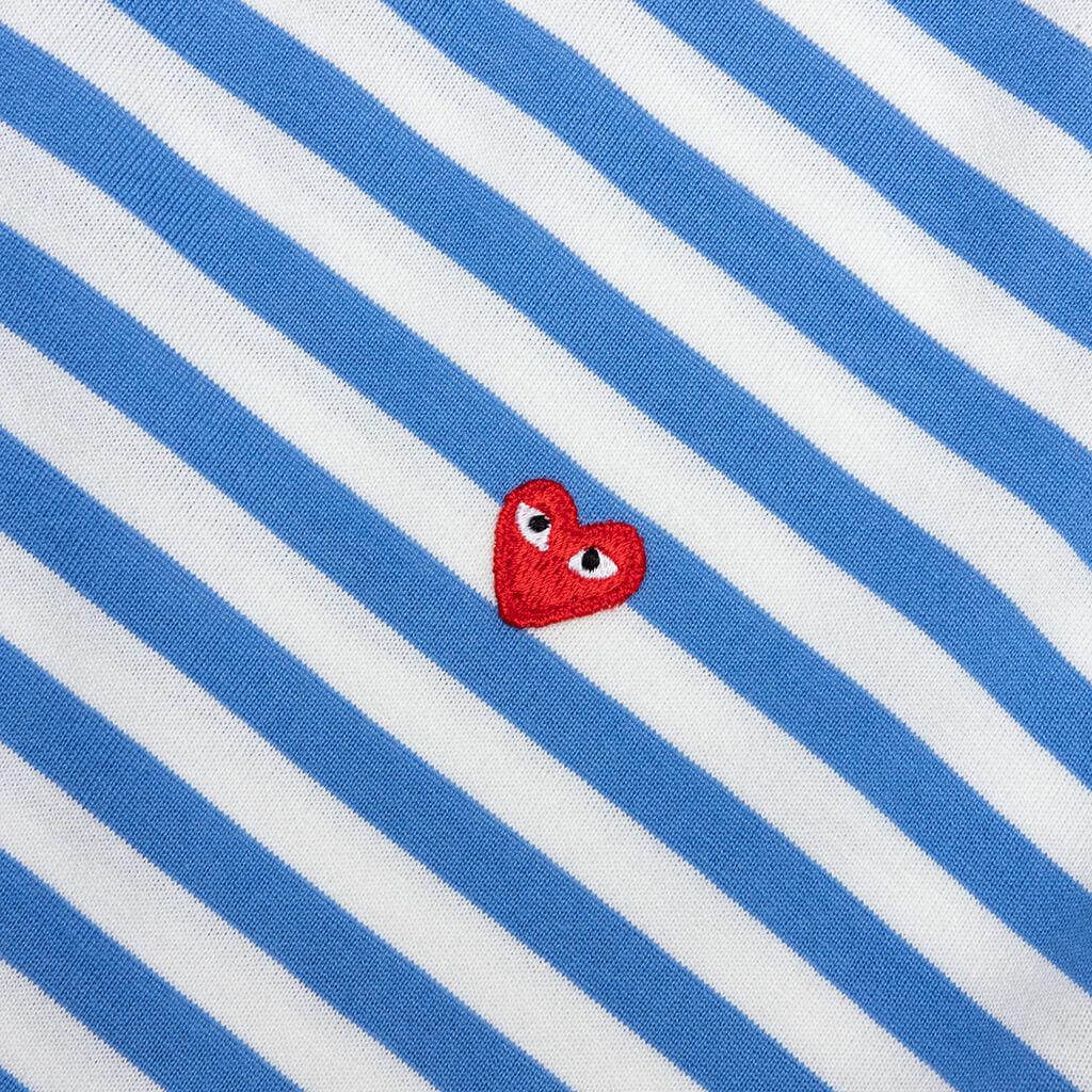 Bi-Color Stripe T-Shirt Blue/Yellow - Main Image