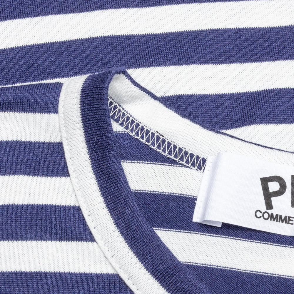 Green Emblem Striped Long Sleeve T-Shirt - Navy/White – Feature