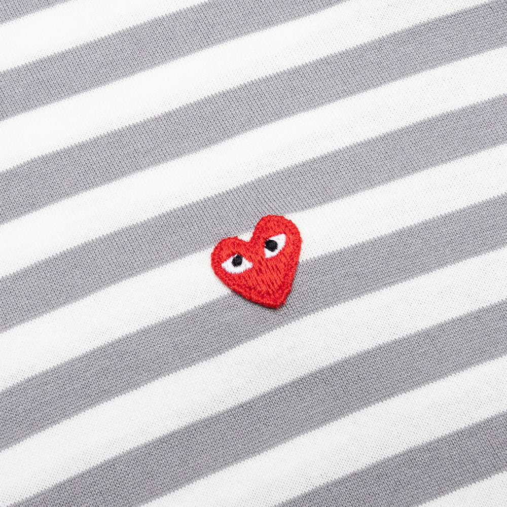 Striped Long Sleeve T-Shirt Grey/White – Feature