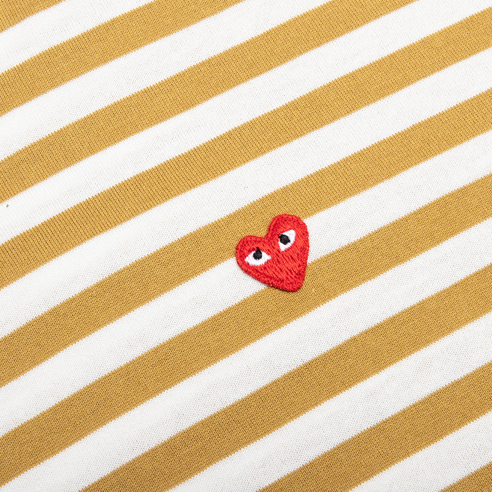 Striped Long Sleeve T-Shirt Olive/White – Feature