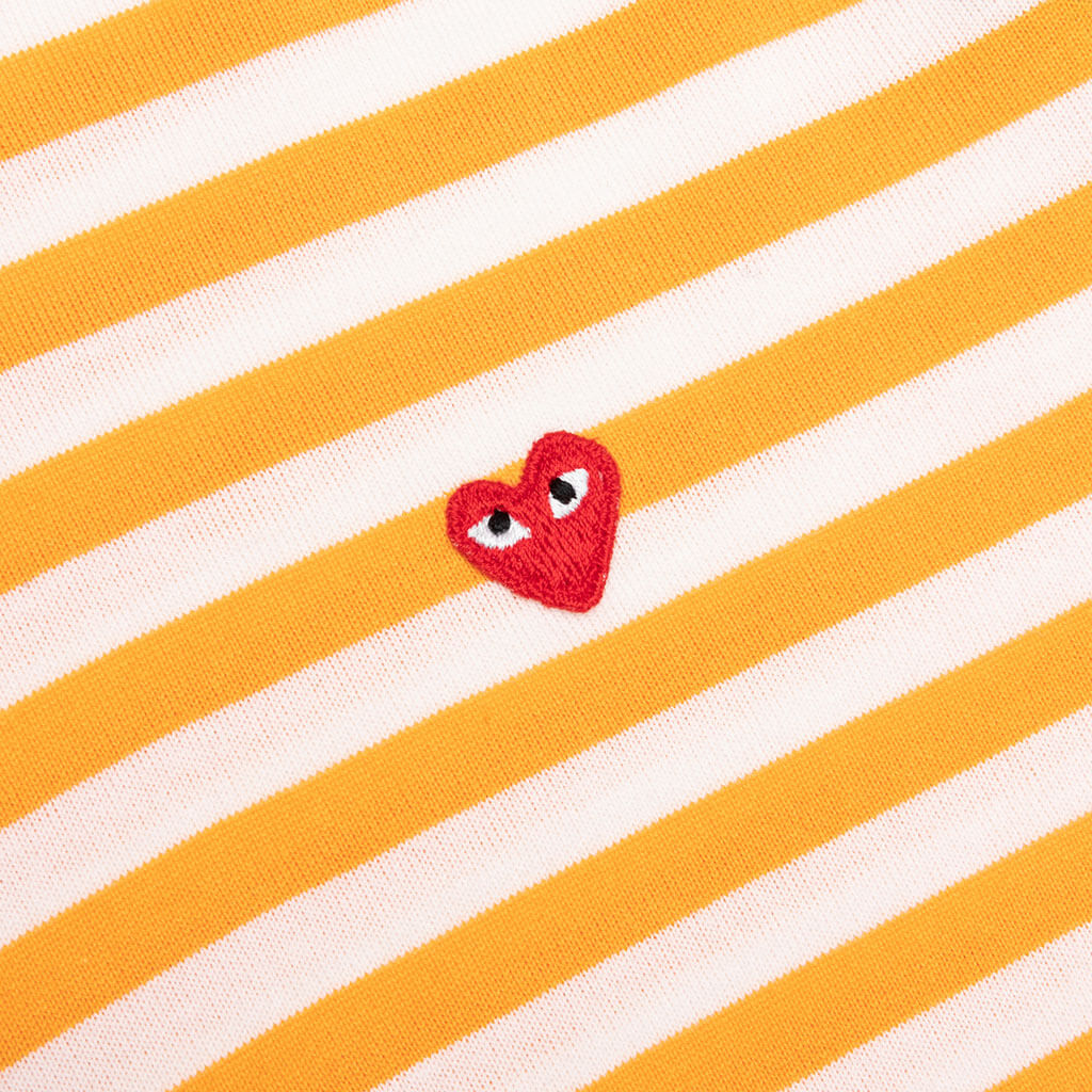 Small Red Heart Bi-Color Stripe Tee main image 0