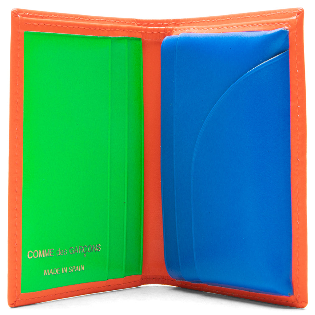 Comme des Garcons Super Fluo Wallet - Blue/Orange