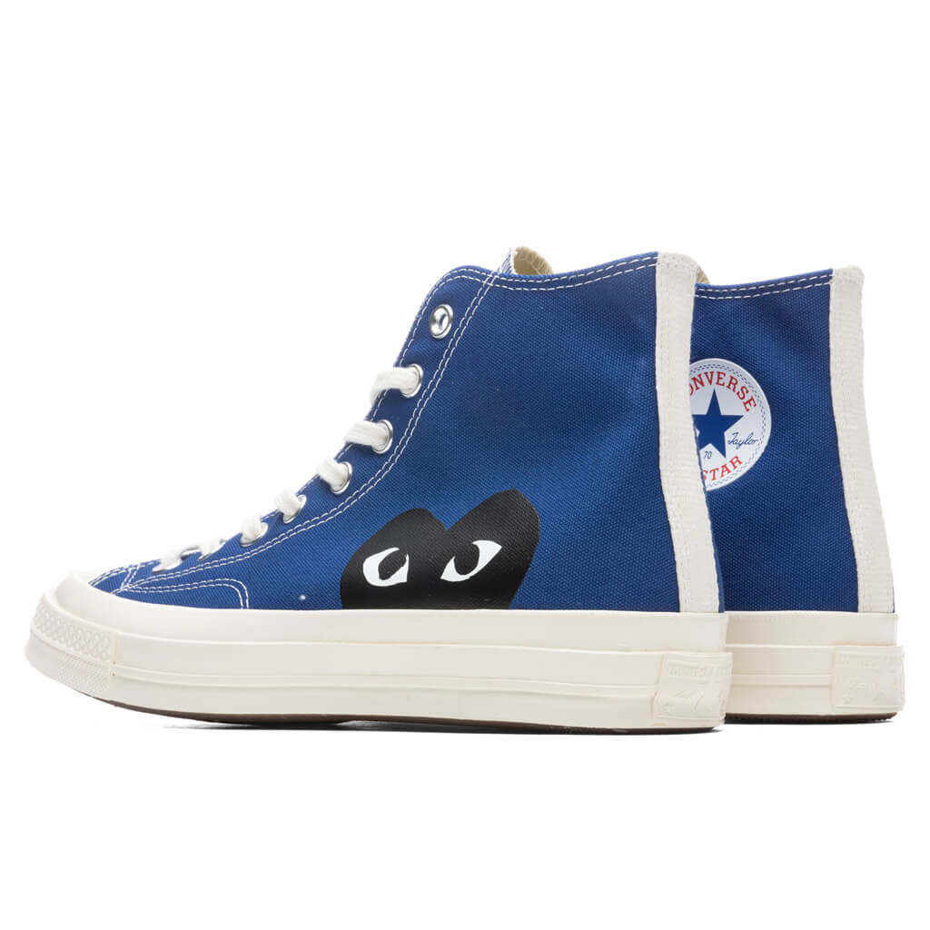 passend delicaat Embryo Converse x Comme Des Garcons PLAY All Star Chuck '70 Hi - Blue – Feature