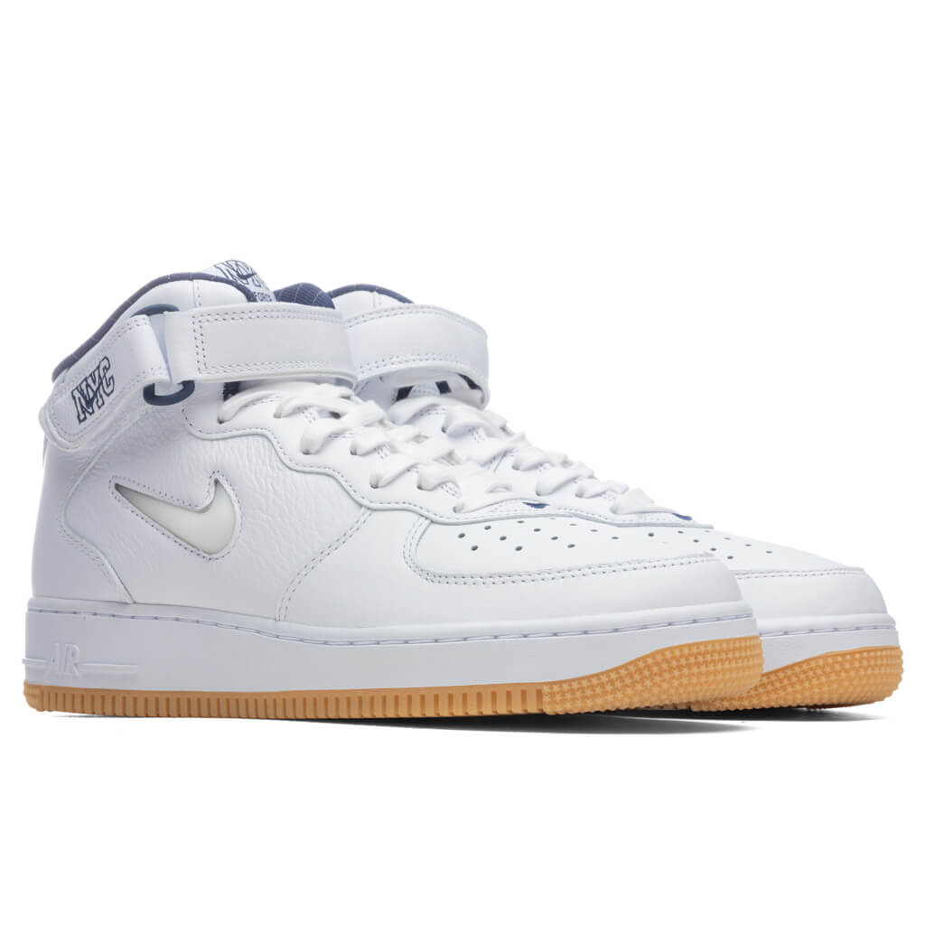 Nike Air Force 1 Mid QS Jewel NYC White Midnight Navy for Men