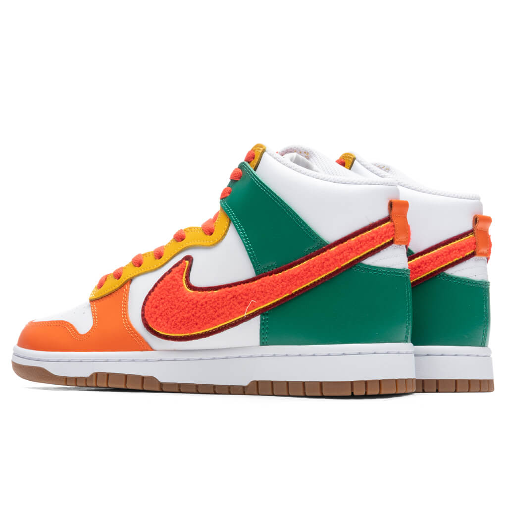 Dunk High Retro - White/Habanero Red/Malachite â Feature