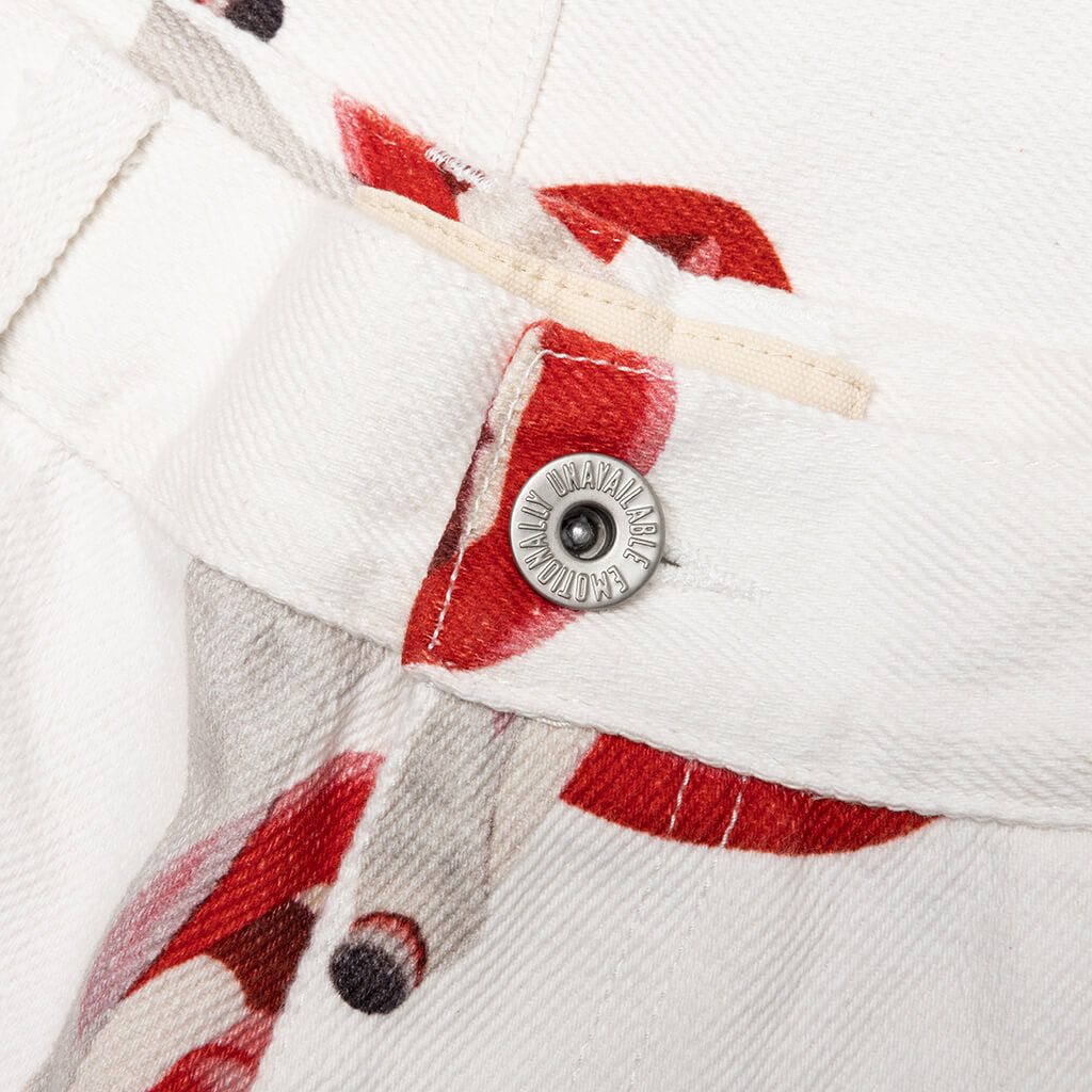 Emotionally Unavailable x Tom Wesselmann Smoking Lips Pant - White – Feature