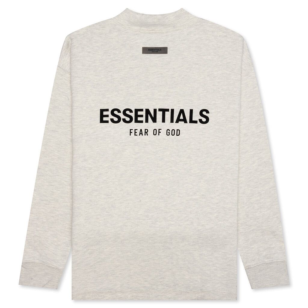 Essentials Core Relaxed Mockneck - Light Oatmeal