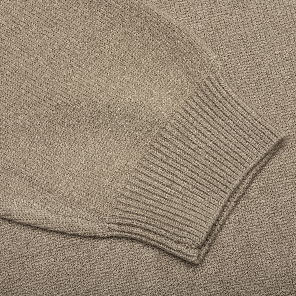 Essentials Knit Hoodie Oak Feature