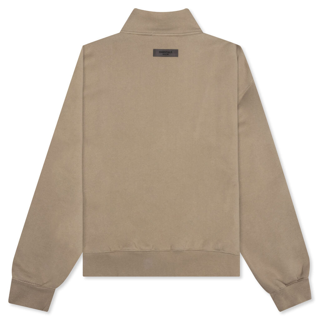 Beige 1/2 Zip Pullover Sweatshirt by Fear of God ESSENTIALS on Sale