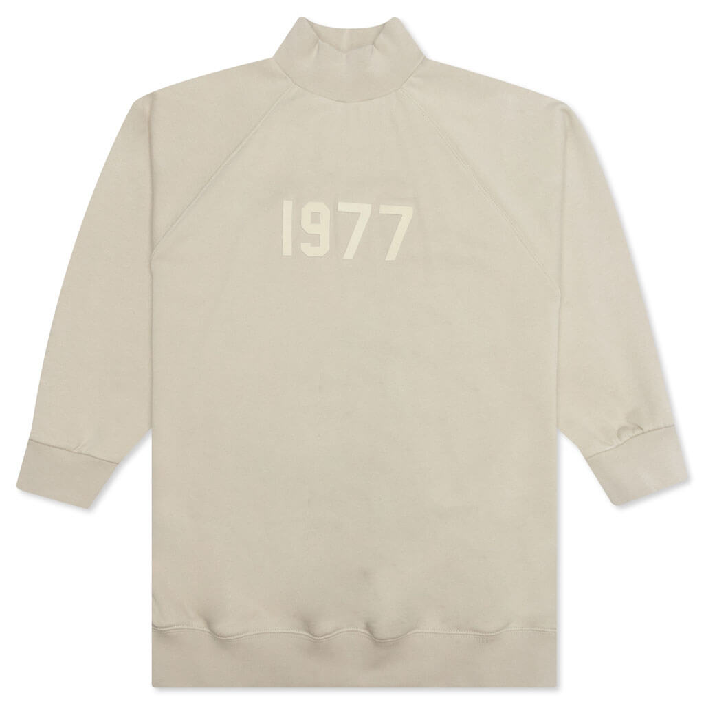 REPEAT 3/4 SLEEVE COTTON MOCKNECK main image 1