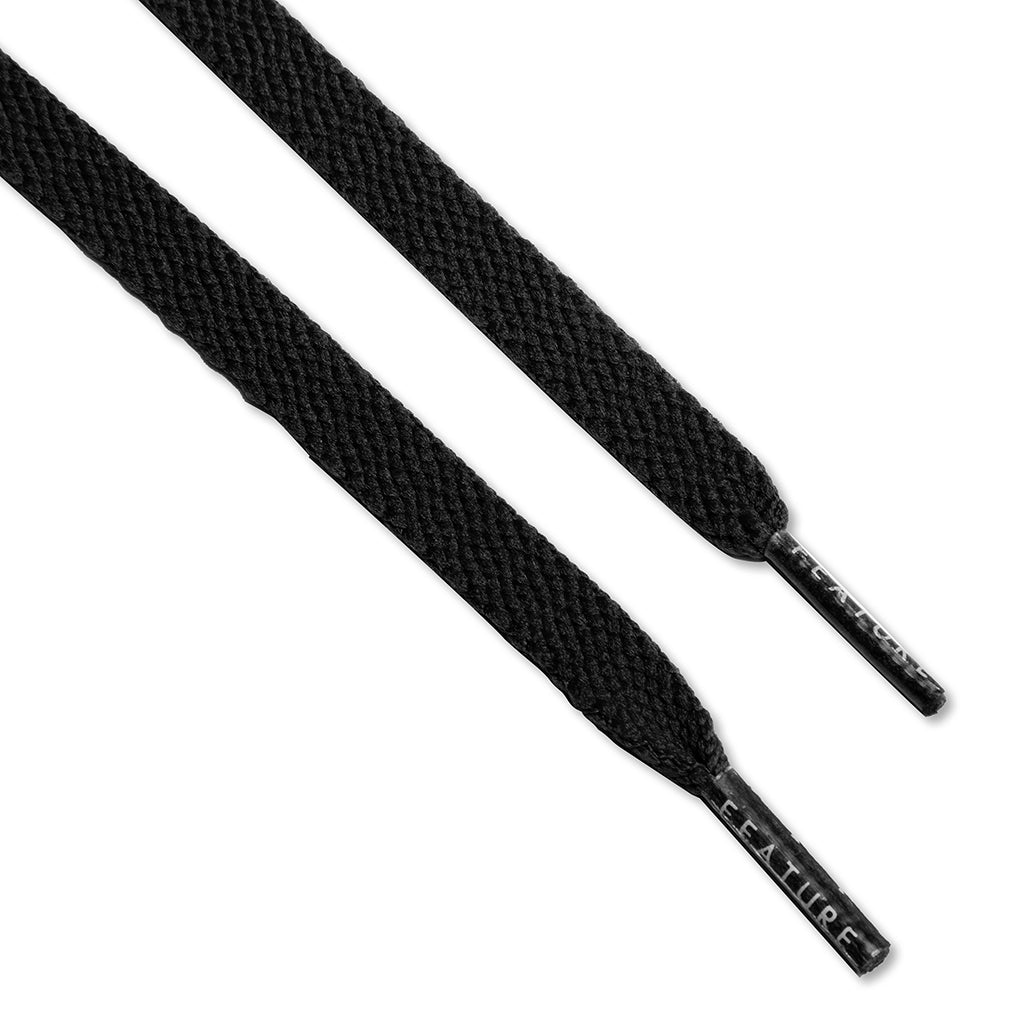 Flat Shoe Laces Black Feature