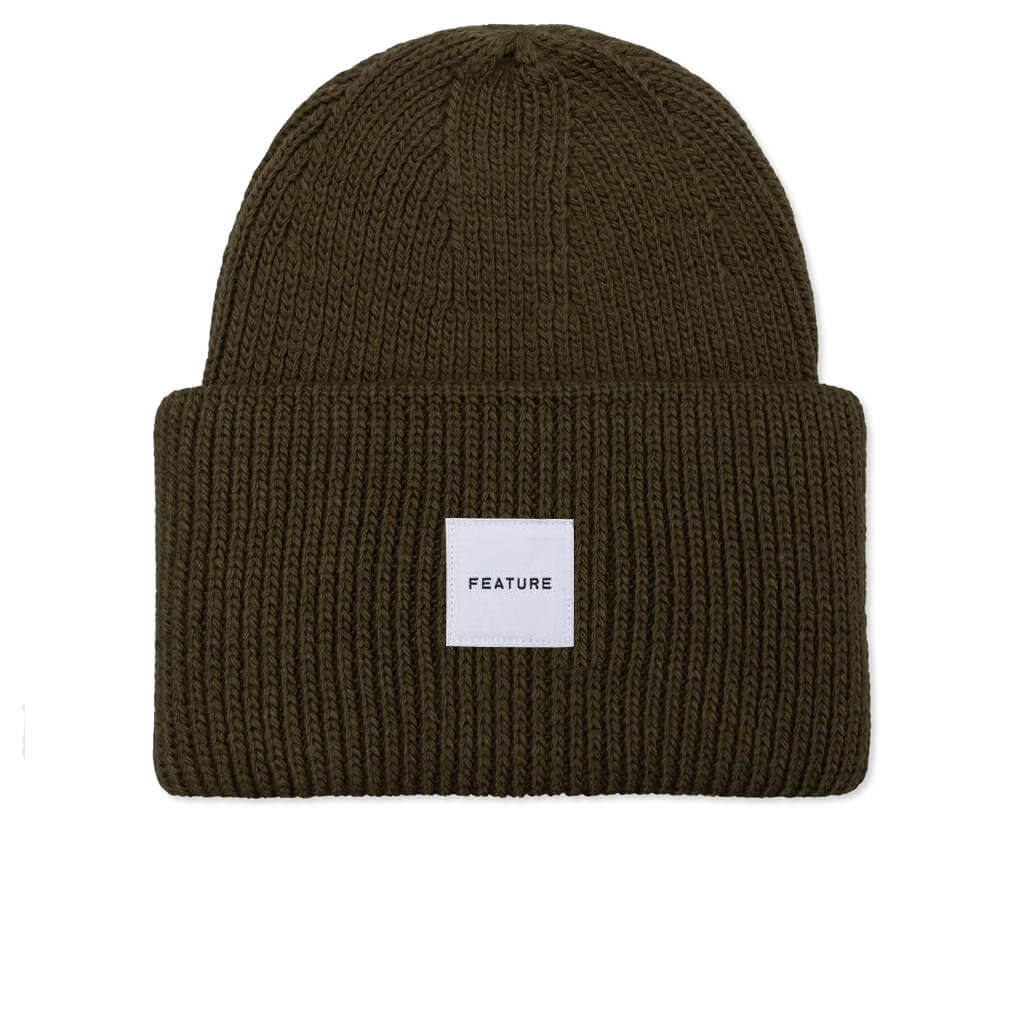 Oversized Beanie - Drab – Feature