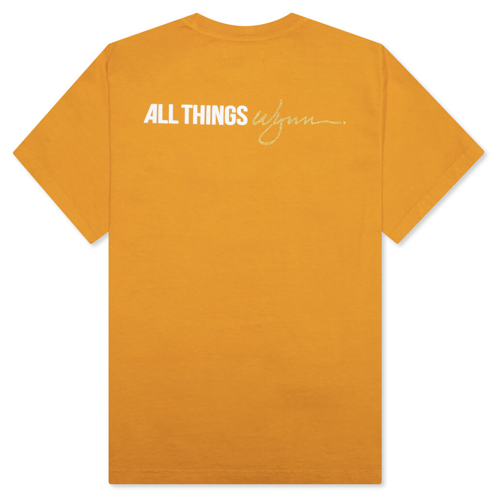 Wynn Logo Lock Up Tee - Golden Yellow – Feature