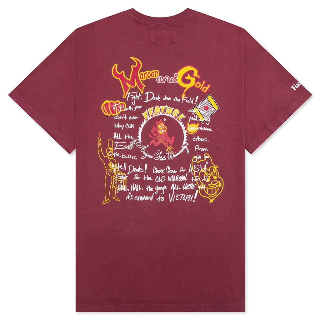 Feature x ASU Fight Song Tee - Maroon