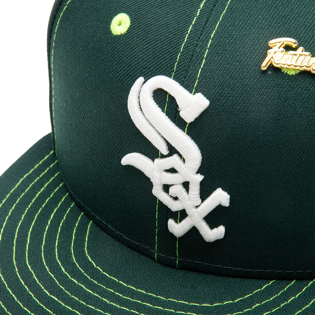 New Era Chicago White Sox Side Split Patch Black 59FIFTY Fitted Hat