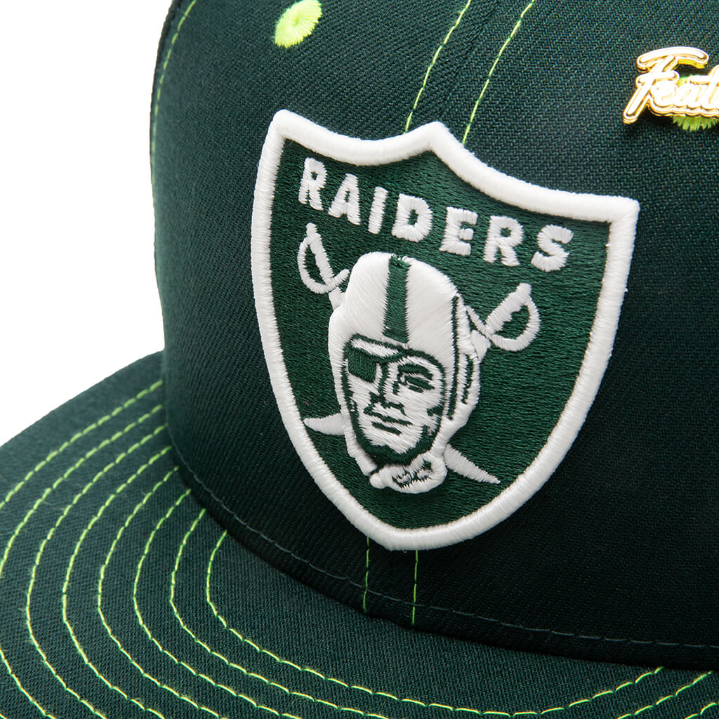 Feature x New Era "Night Vision" FIFTY Fitted   Las Vegas Raiders
