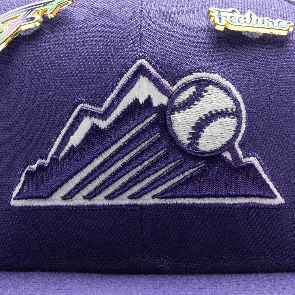 Vintage Colorado Rockies Hat New Era MLB Fitted Heritage Pin