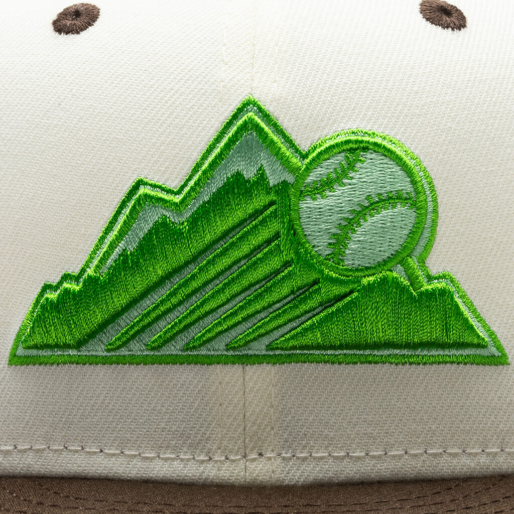 Colorado Rockies New Era Cooperstown Collection Retro City 59FIFTY Fitted  Hat - White