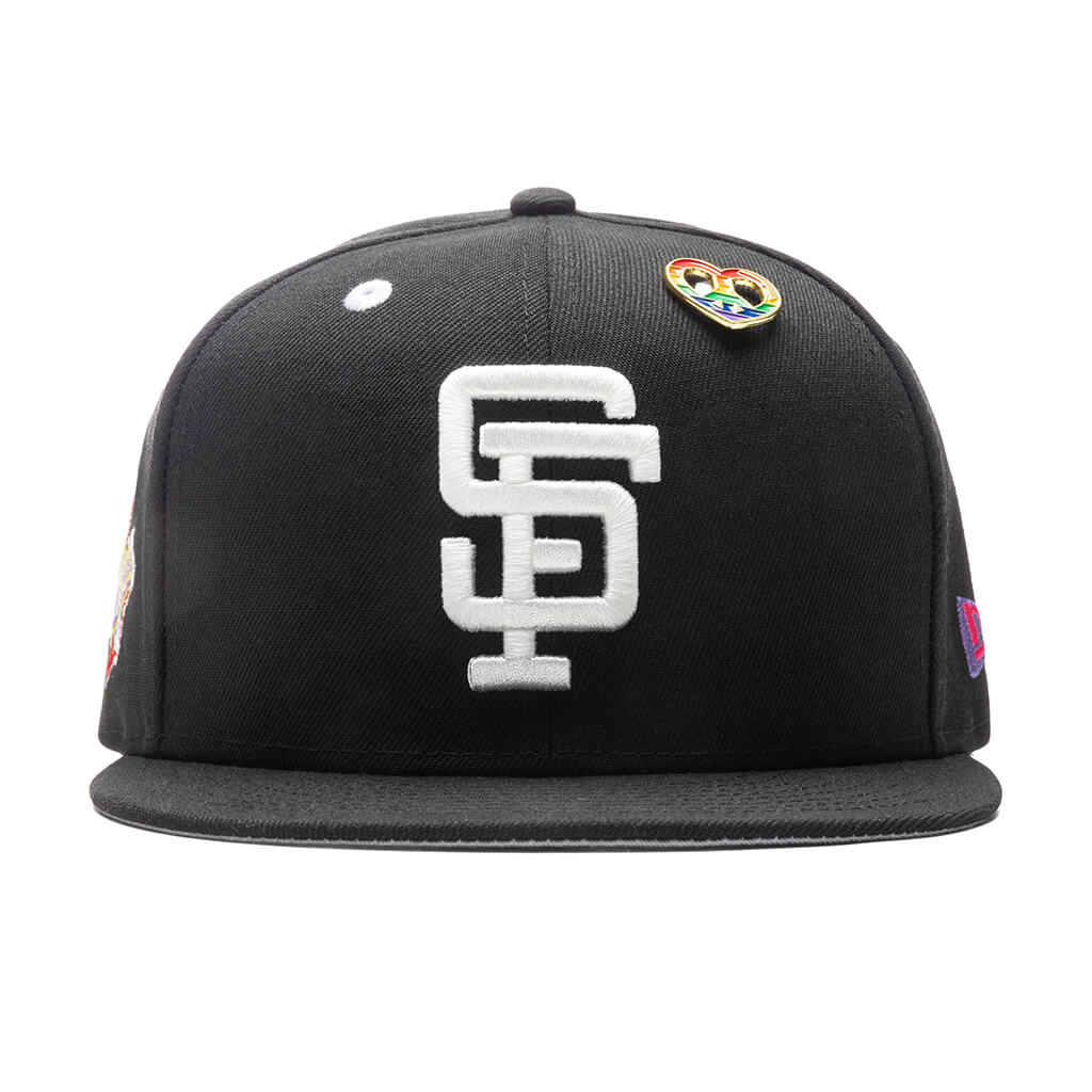 San Francisco Giants New Era Rainbow 59FIFTY Fitted Hat - Black