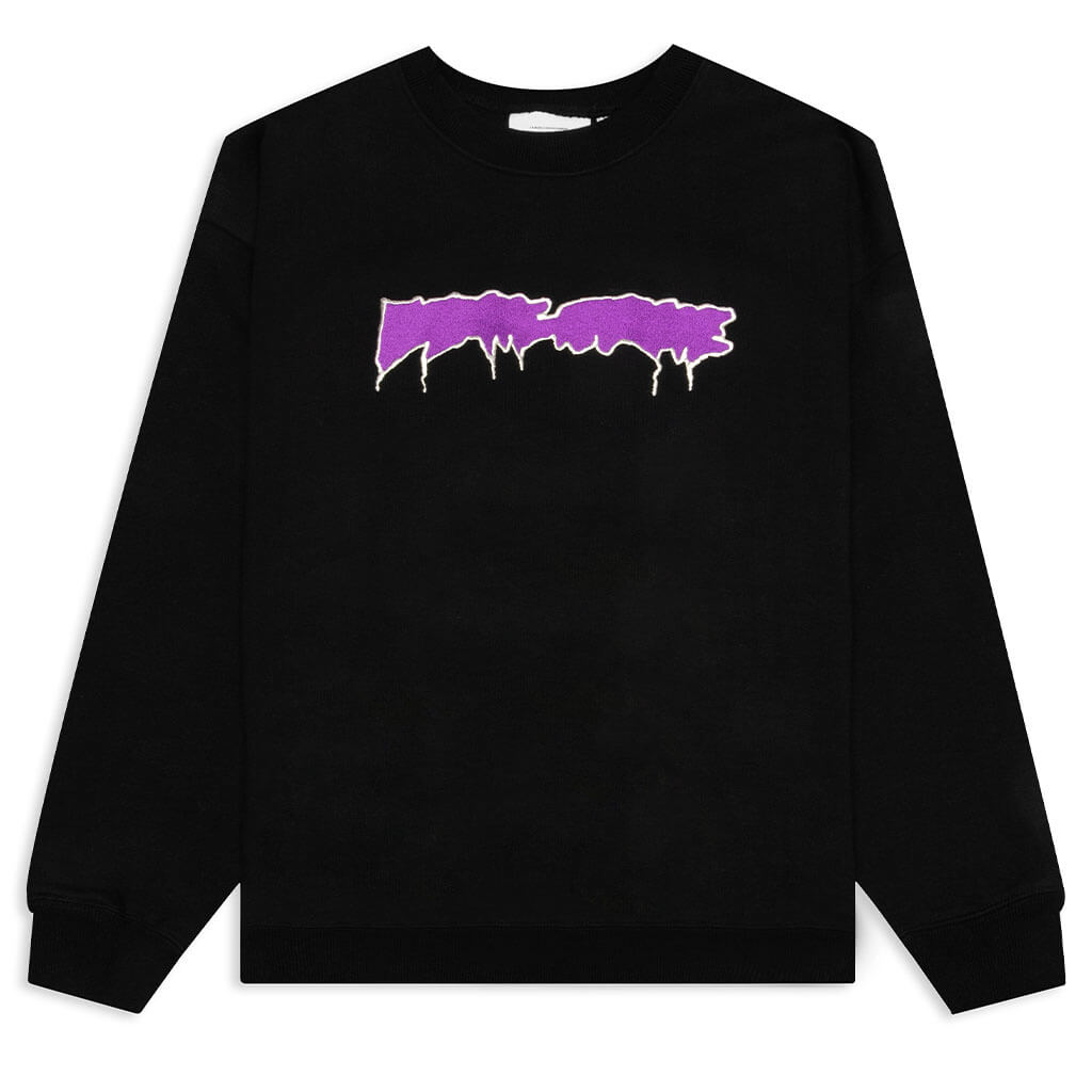 Outline Logo Crewneck - Black