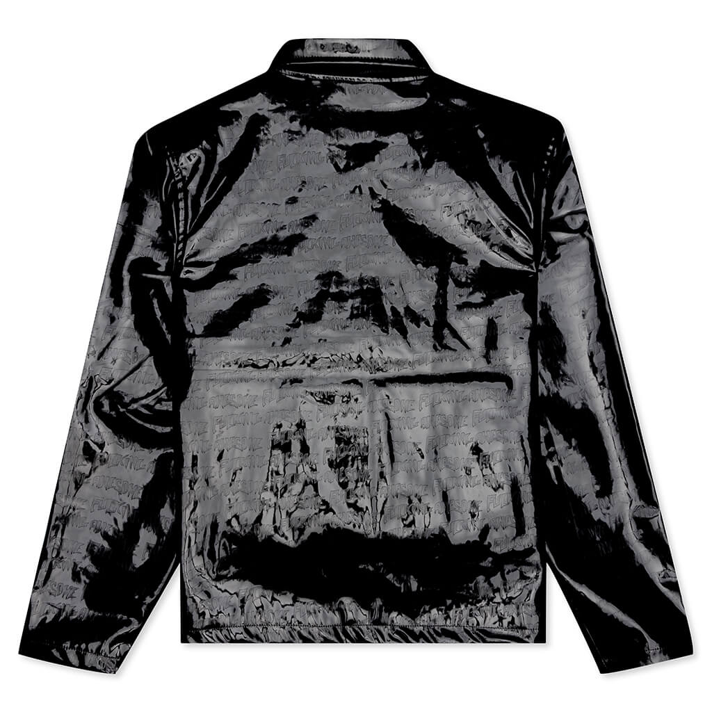 Stamp Embossed Vinyl Work Jacket - Black – Feature