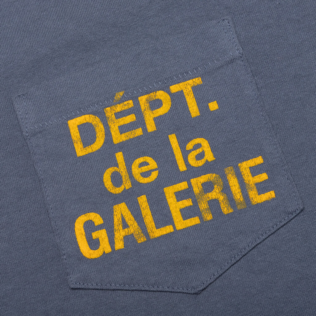 De La Galerie L/S ポケット T シャツ - ネイビー