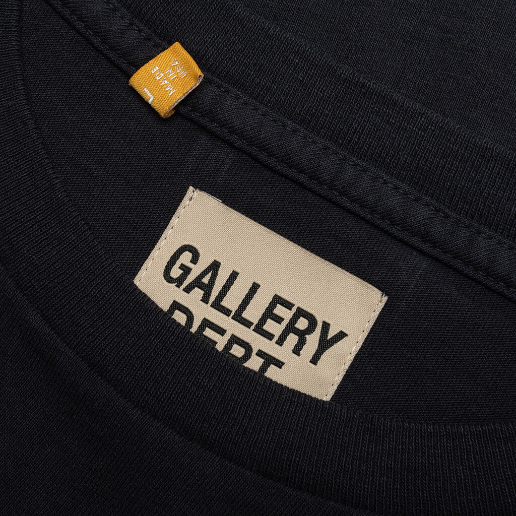 Gallery Dept. Logo Pocket T-shirt Cream/Black Men's - US