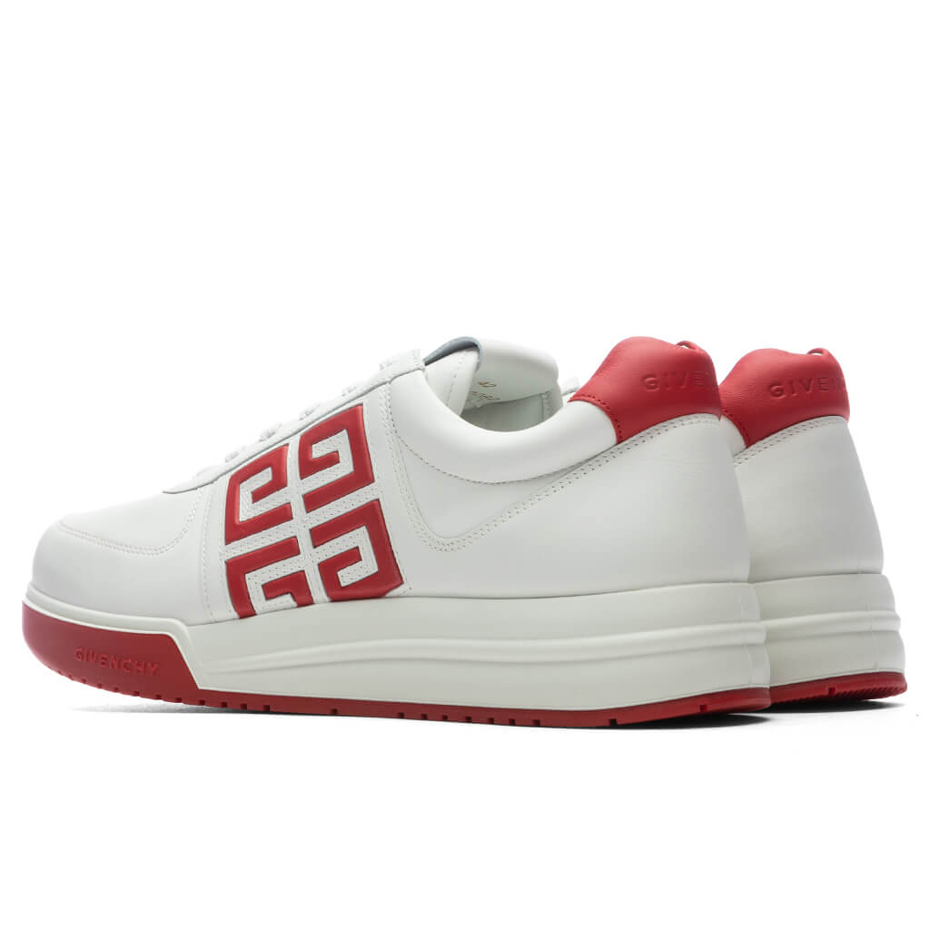 G4 Low Sneakers - White/Red – Feature