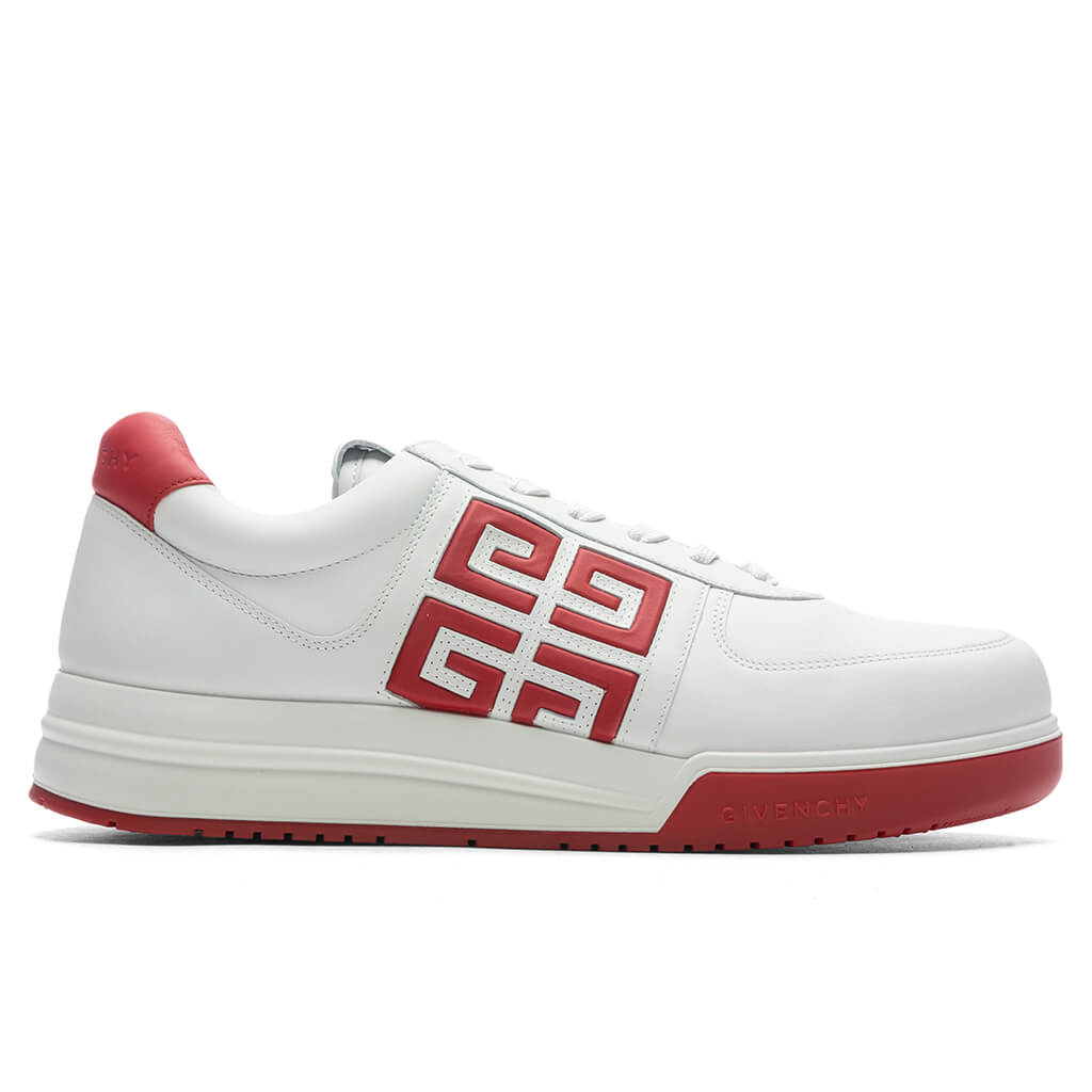 G4 Low Sneakers - White/Red – Feature