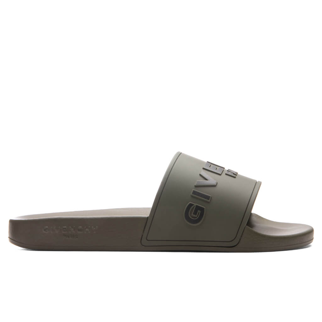 Givenchy on sale khaki slides