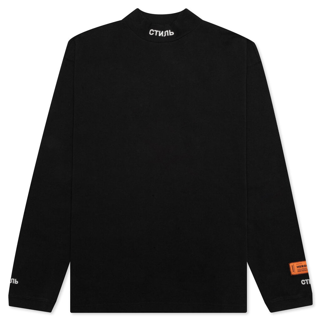 L/S Turtleneck CTNMB - Black/White – Feature