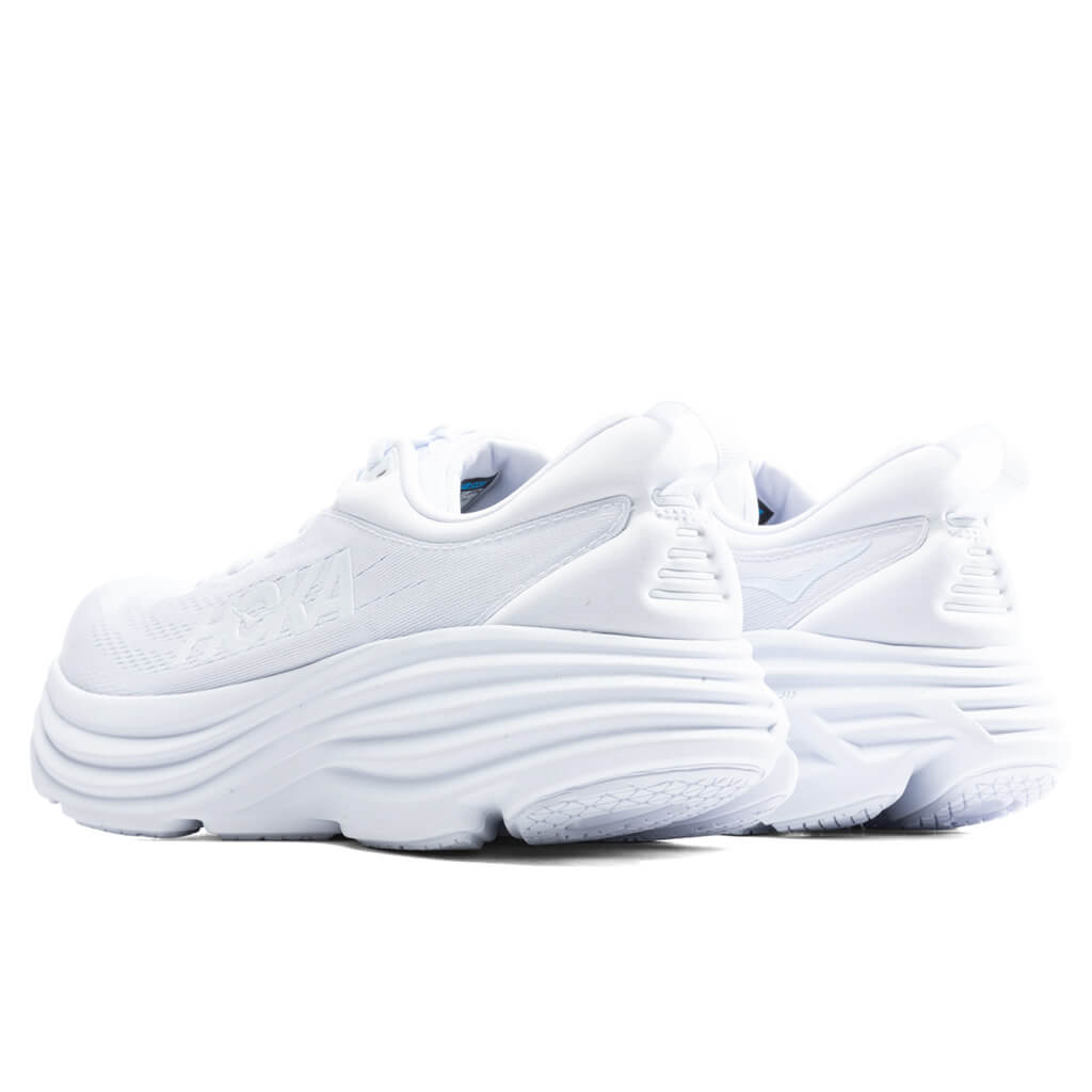 hoka bondi all white