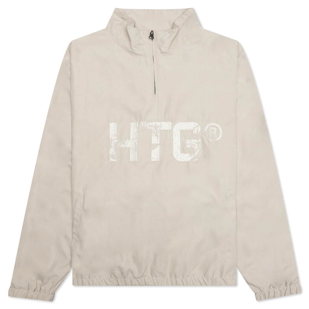 HTG Branded Quarter Zip Bone Feature